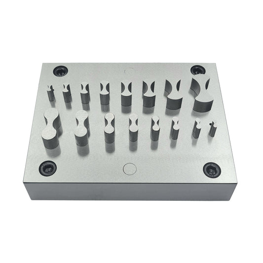 Jewelry Chain Shape Disc Cutter with Set of 16 Punches - Size 6.3mm to 25.3mm