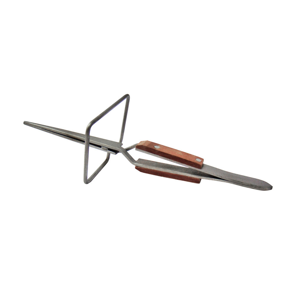 Cross-Lock Fiber Grip Tweezer 6-1/2" Length with Stand-Jewelry Soldering Metals