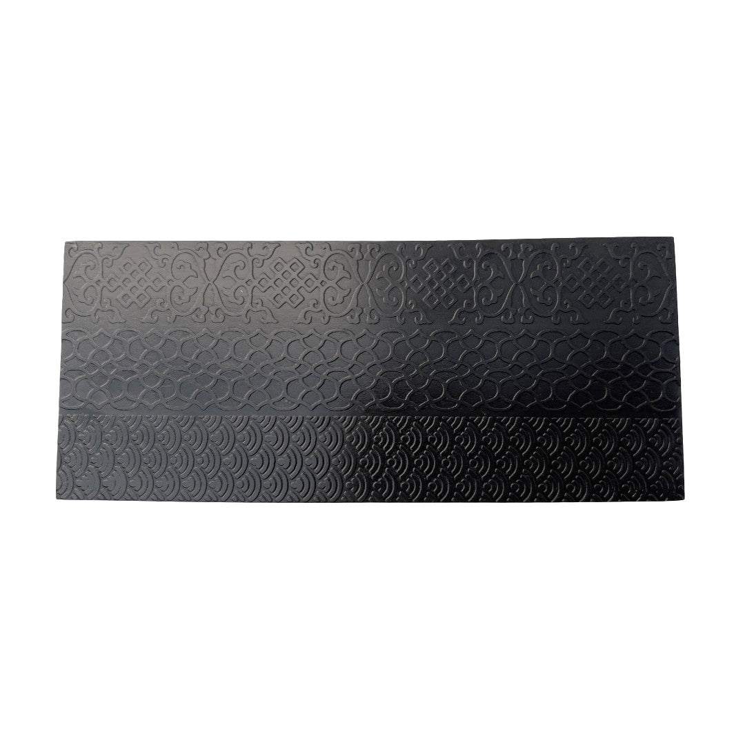 Design #2 Abstract Pattern Texture Plate for Press or Rolling Mill 6 x 2 Inch