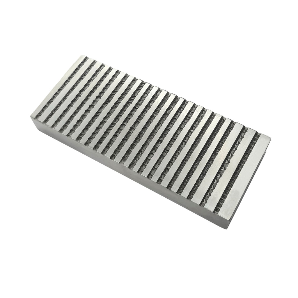 Design #5 Wire Design Emboss Plate 20 in 1 Pattern - Jewelry Die - Bangle Die