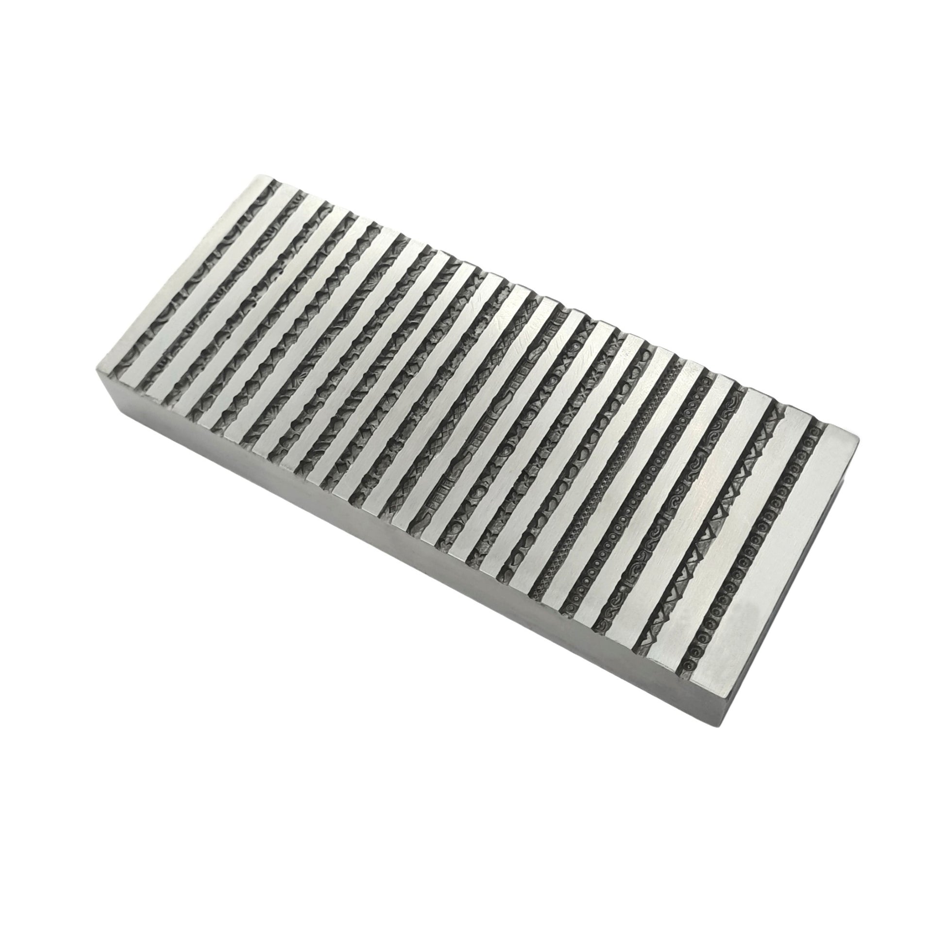 Design #5 Wire Design Emboss Plate 20 in 1 Pattern - Jewelry Die - Bangle Die