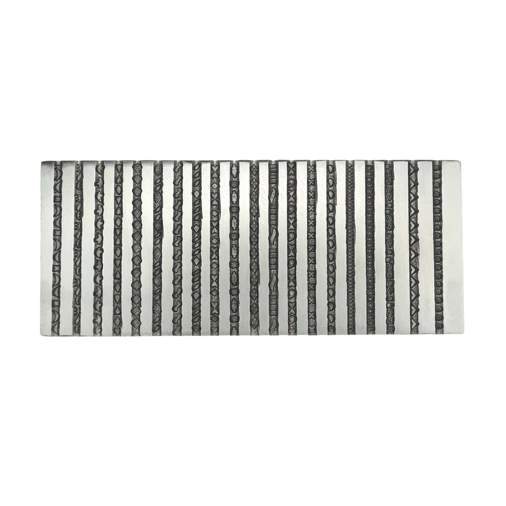 Design #5 Wire Design Emboss Plate 20 in 1 Pattern - Jewelry Die - Bangle Die