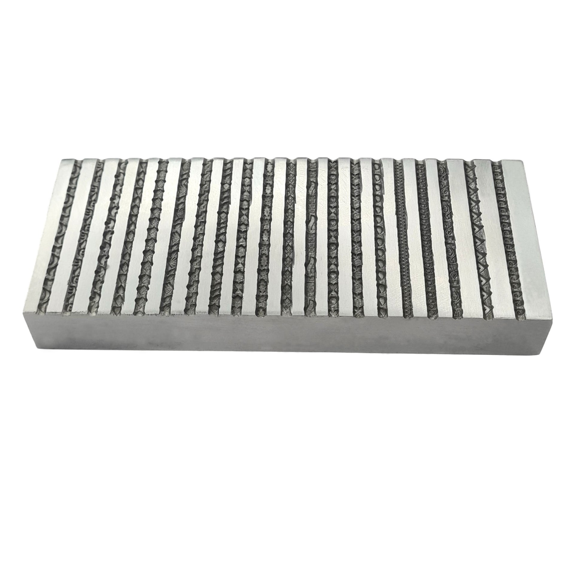 Design #5 Wire Design Emboss Plate 20 in 1 Pattern - Jewelry Die - Bangle Die