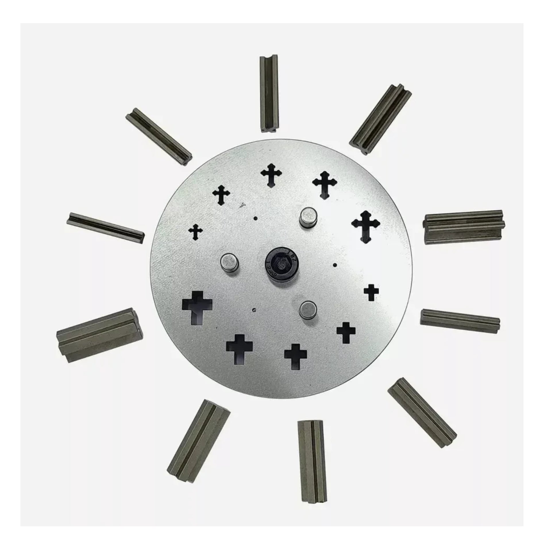 Disc Cutter 2 Different Shapes - Set of 10 Punches - Holy Cross Size: 8 to 16mm
