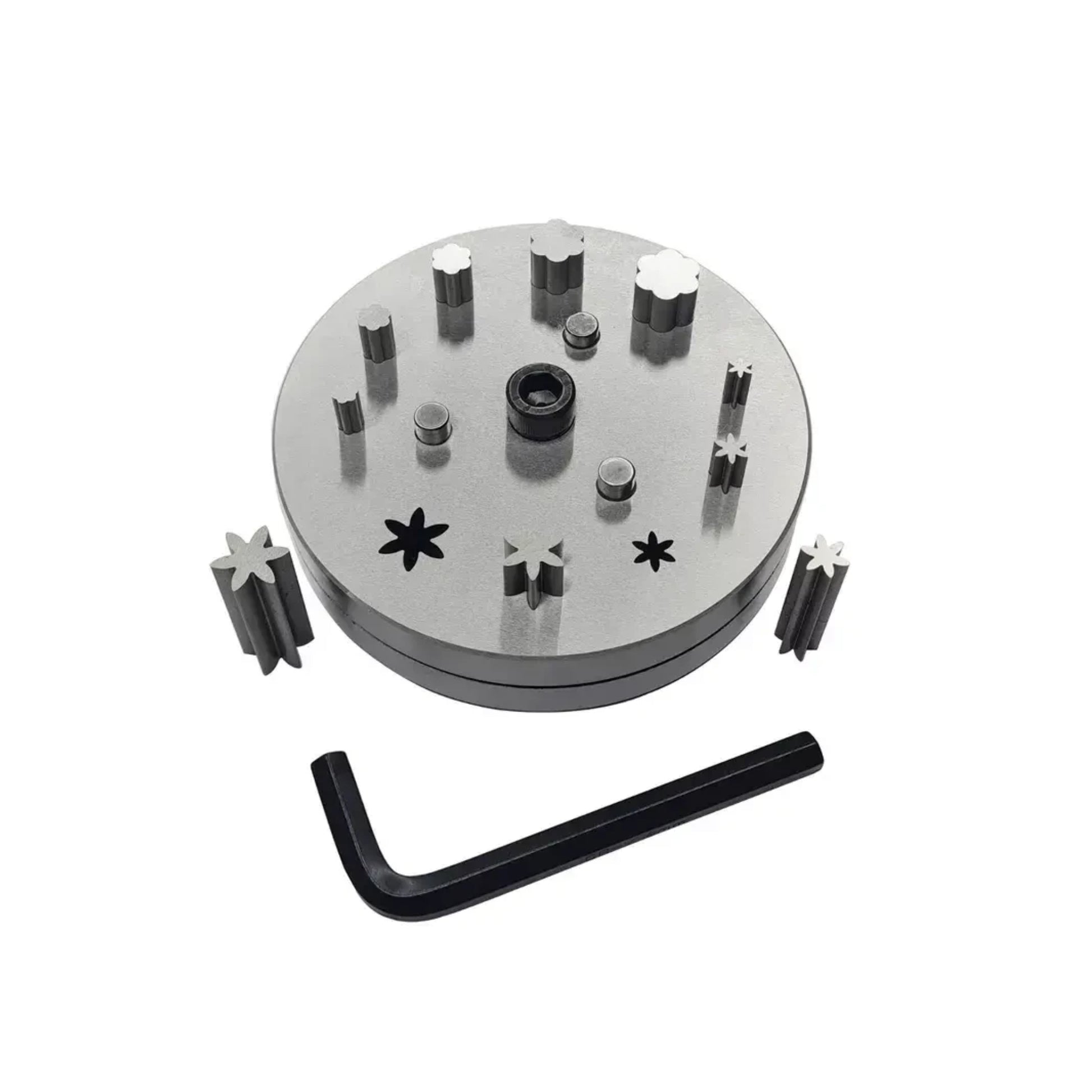 Disc Cutter 2 Different Shapes Set of 10 Punches-6 Petal Flower Shape-6 to 16mm