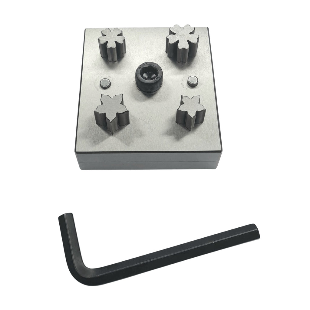 Disc Cutter 5 Petal Flower Shape - 2 Different Shapes - 4 Punches - 16mm & 19mm