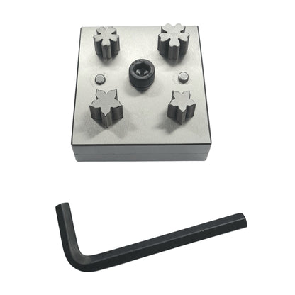 Disc Cutter 5 Petal Flower Shape - 2 Different Shapes - 4 Punches - 16mm & 19mm