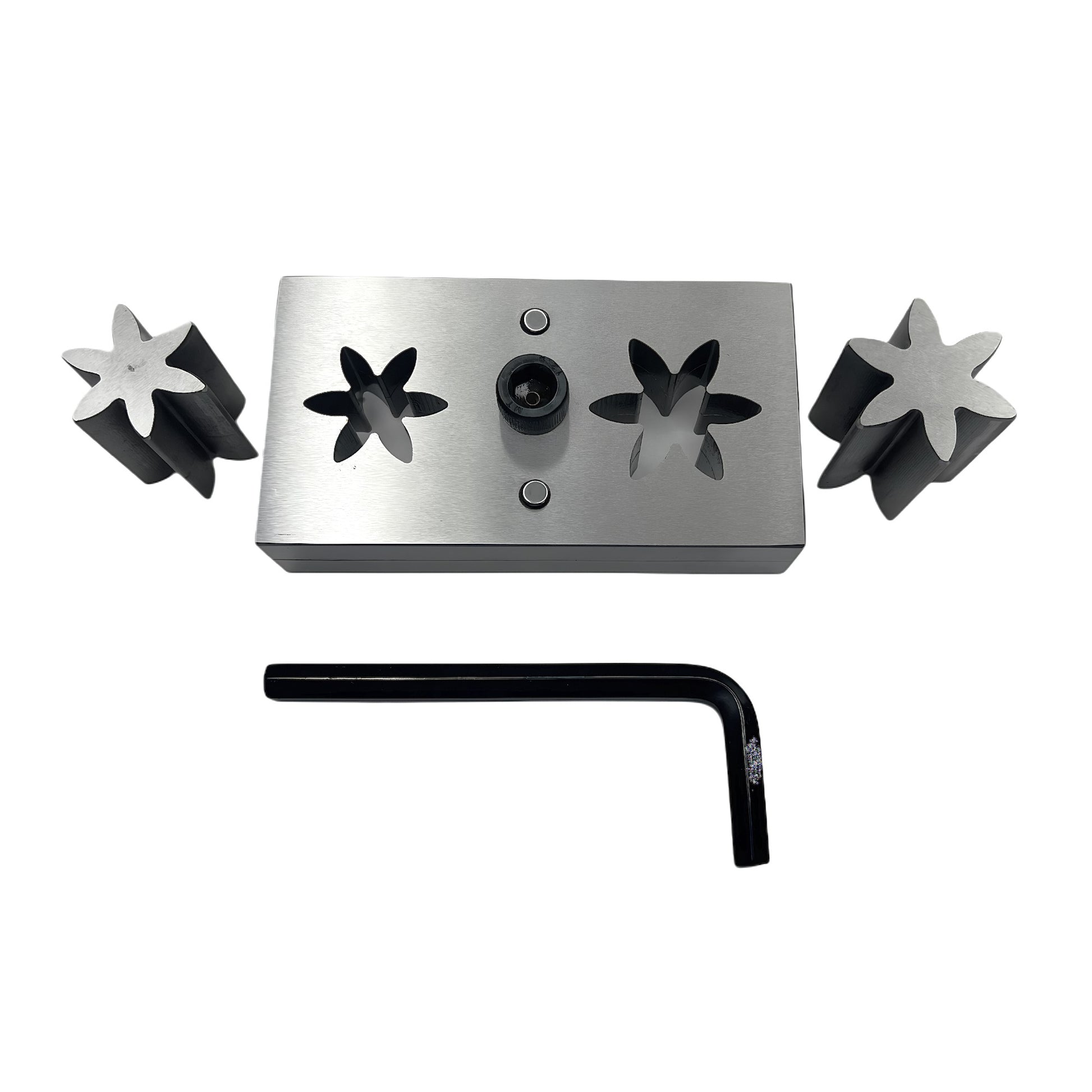 Disc Cutter 6 Petal Shape Set of 2 Different Sizes Punches - Size: 31 & 38mm