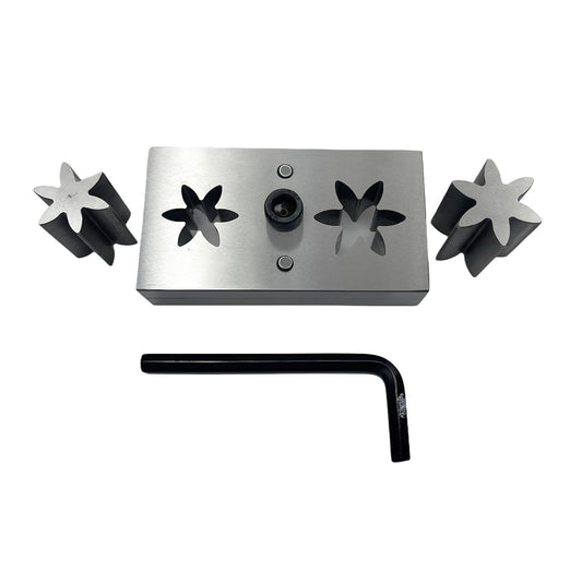 Disc Cutter 6 Petal Shape Set of 2 Different Sizes Punches - Size: 31 & 38mm