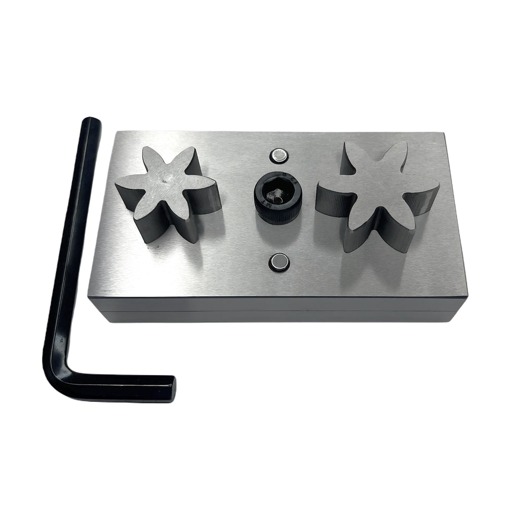 Disc Cutter 6 Petal Shape Set of 2 Different Sizes Punches - Size: 31 & 38mm