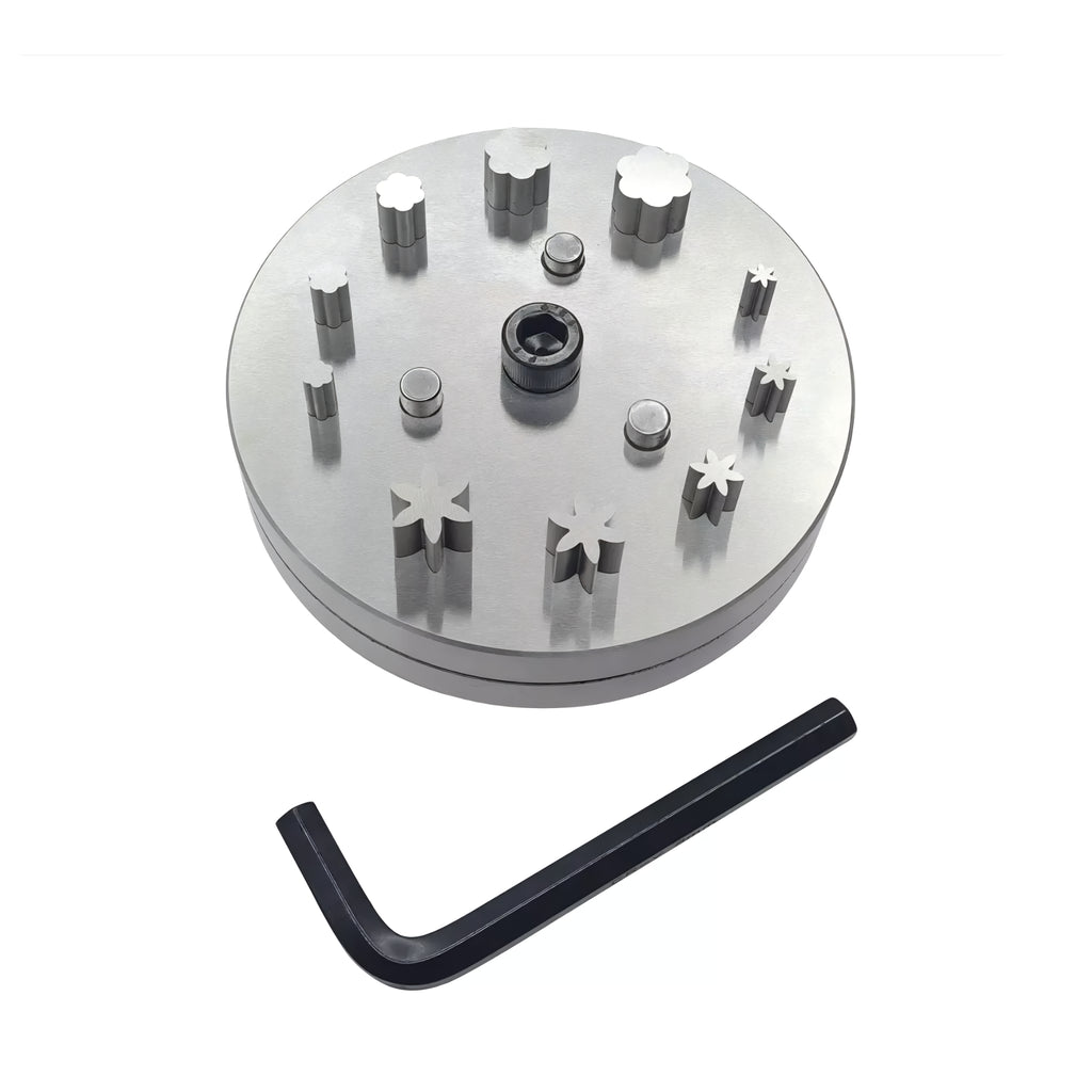Disc Cutter 2 Different Shapes Set of 10 Punches-6 Petal Flower Shape-6 to 16mm