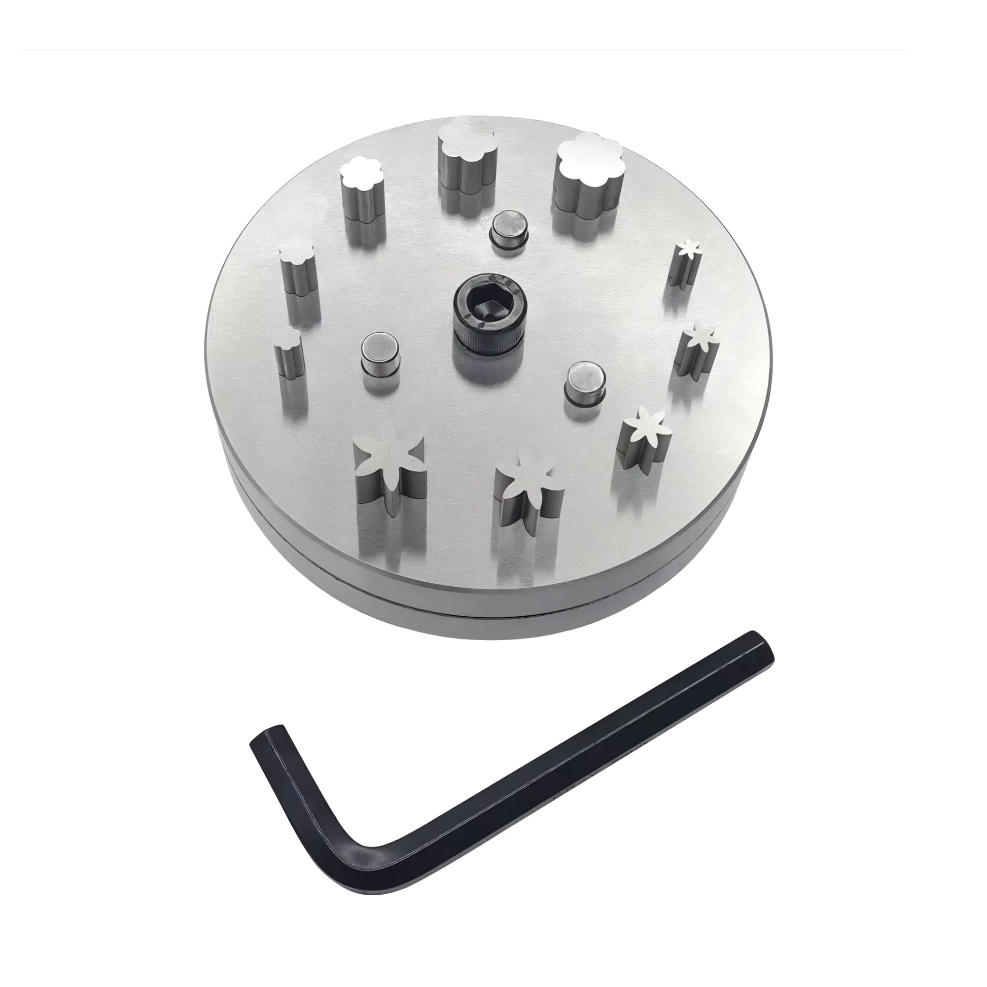 Disc Cutter 2 Different Shapes Set of 10 Punches-6 Petal Flower Shape-6 to 16mm