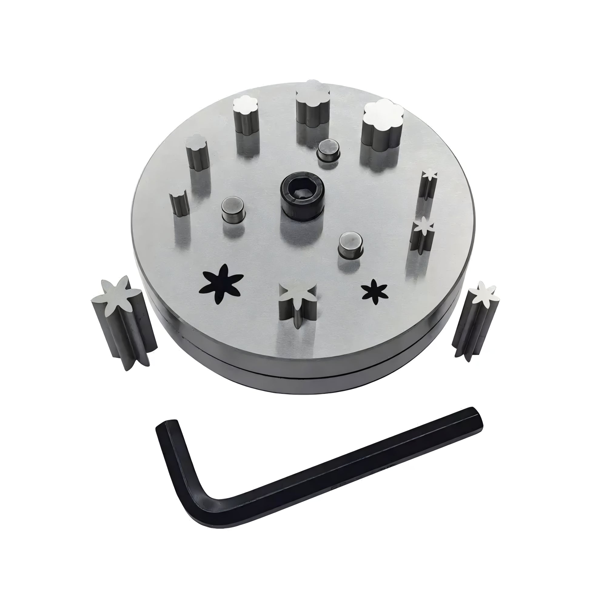 Disc Cutter 2 Different Shapes Set of 10 Punches-6 Petal Flower Shape-6 to 16mm