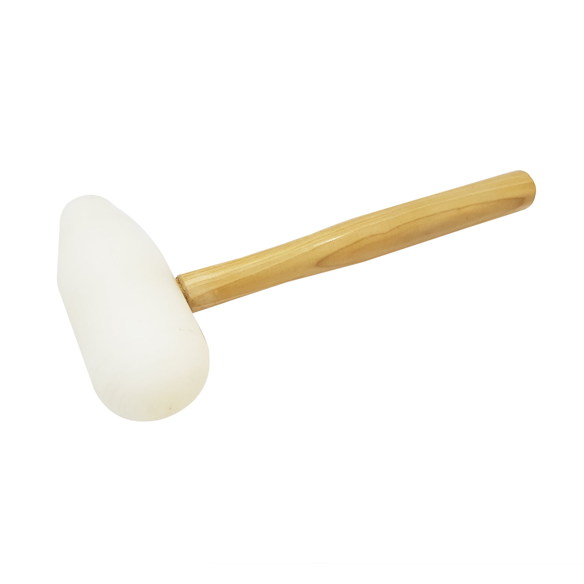 Domed Face Nylon Dapping Hammer with Wooden Handle - Jewelry Making Tools