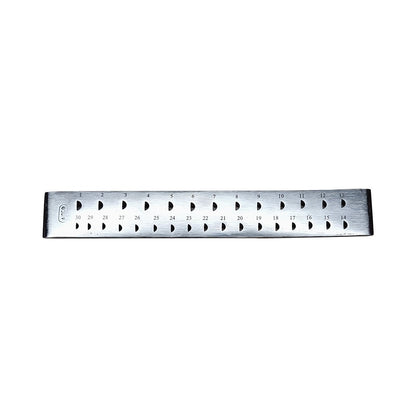 Draw Plate 30 Half Round Holes-Wire Drawplate Jewelry Craft Shaping Tool 8" Long