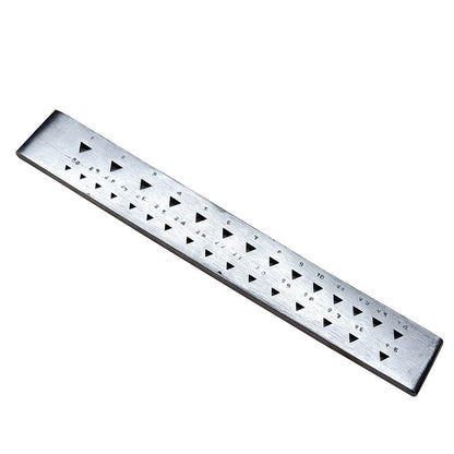 Draw Plate 30 Triangular Holes-Wire Drawplate Jewelry Craft Shaping Tool 8" Long