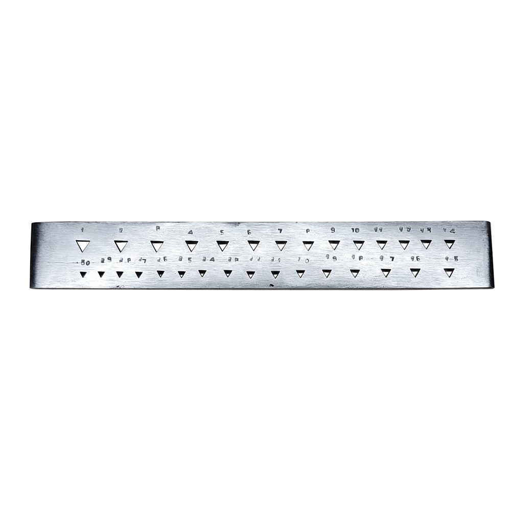 Draw Plate 30 Triangular Holes-Wire Drawplate Jewelry Craft Shaping Tool 8" Long
