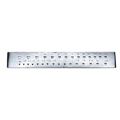 Draw Plate 30 Triangular Holes-Wire Drawplate Jewelry Craft Shaping Tool 8" Long