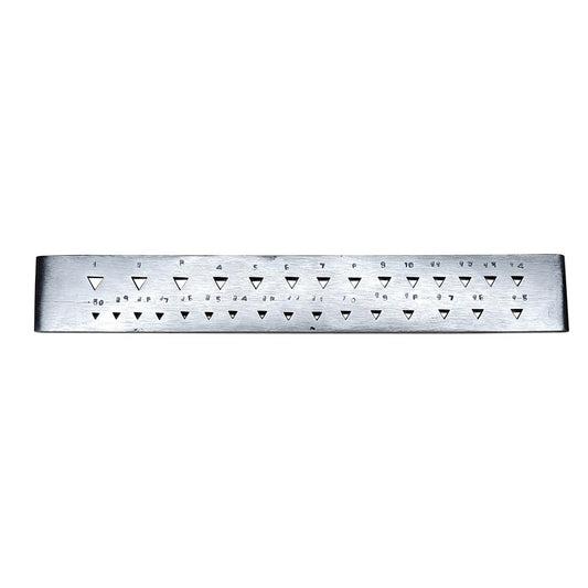 Draw Plate 30 Triangular Holes-Wire Drawplate Jewelry Craft Shaping Tool 8" Long