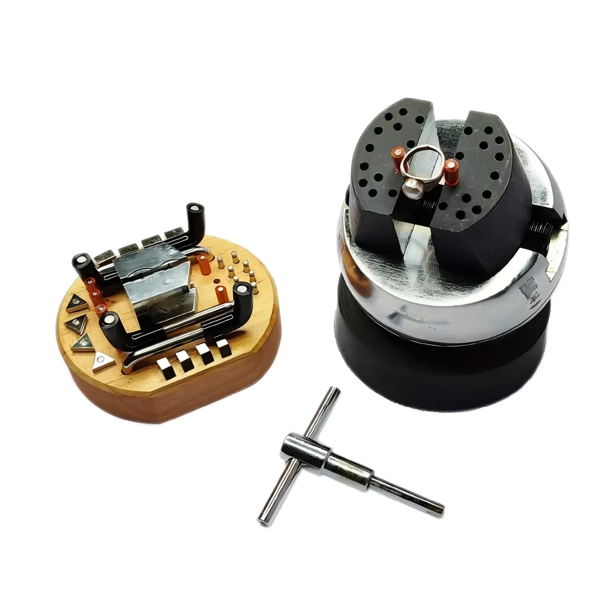 5 Inch Engraving Block With Rubber Base With 34 Piece Attachments