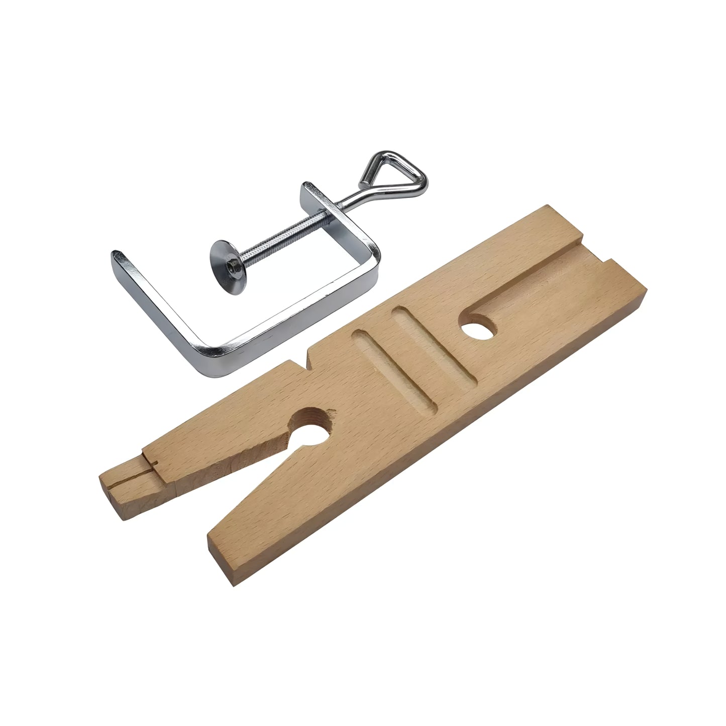 Jewelers Bench Pin Peg Clamp V-Slot Jewelry Workbench Ring Saw Cutting Sawing