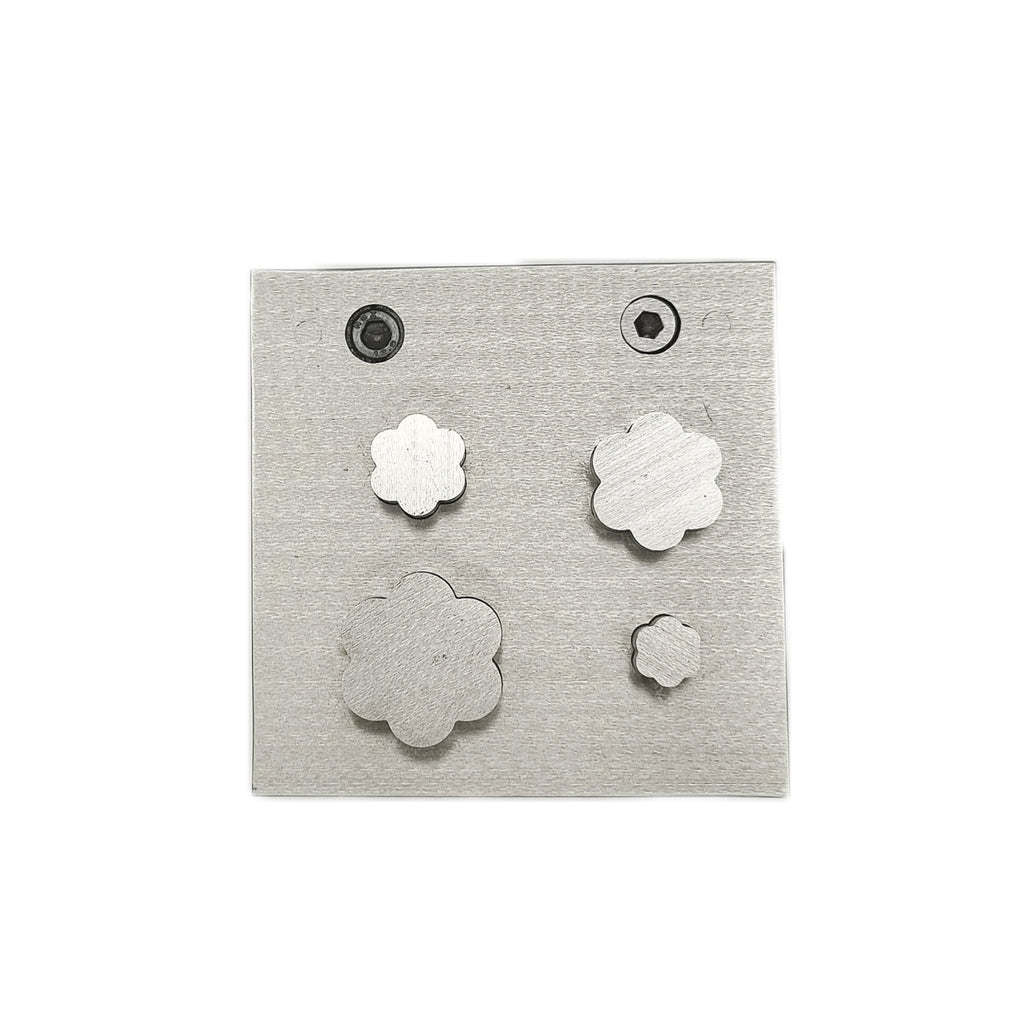 Flower Shape Disc Cutter Set of 4 Punches Size 10mm to 25mm - Jewelry Making Die