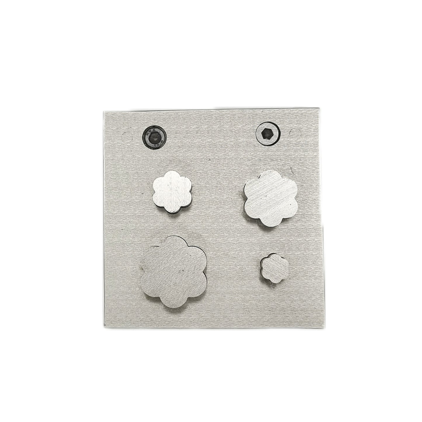 Flower Shape Disc Cutter Set of 4 Punches Size 10mm to 25mm - Jewelry Making Die