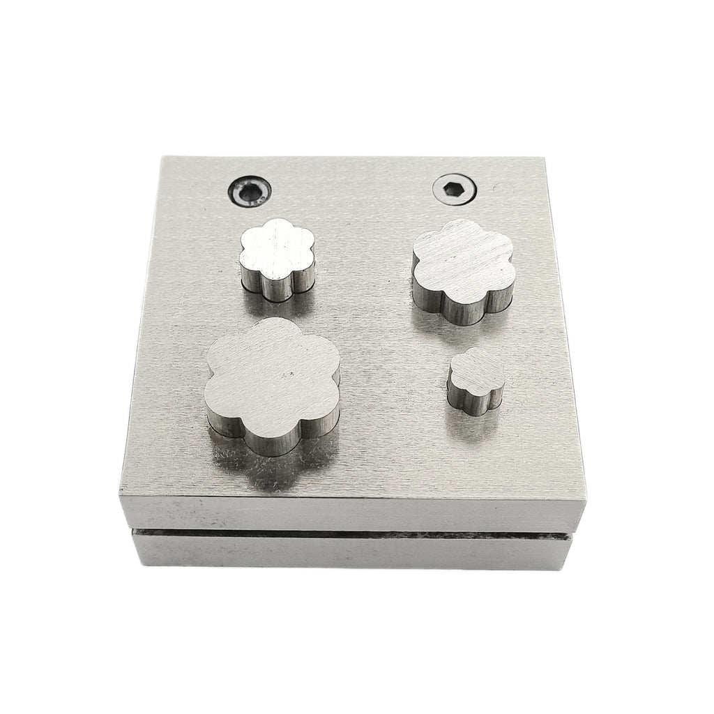 Flower Shape Disc Cutter Set of 4 Punches Size 10mm to 25mm - Jewelry Making Die