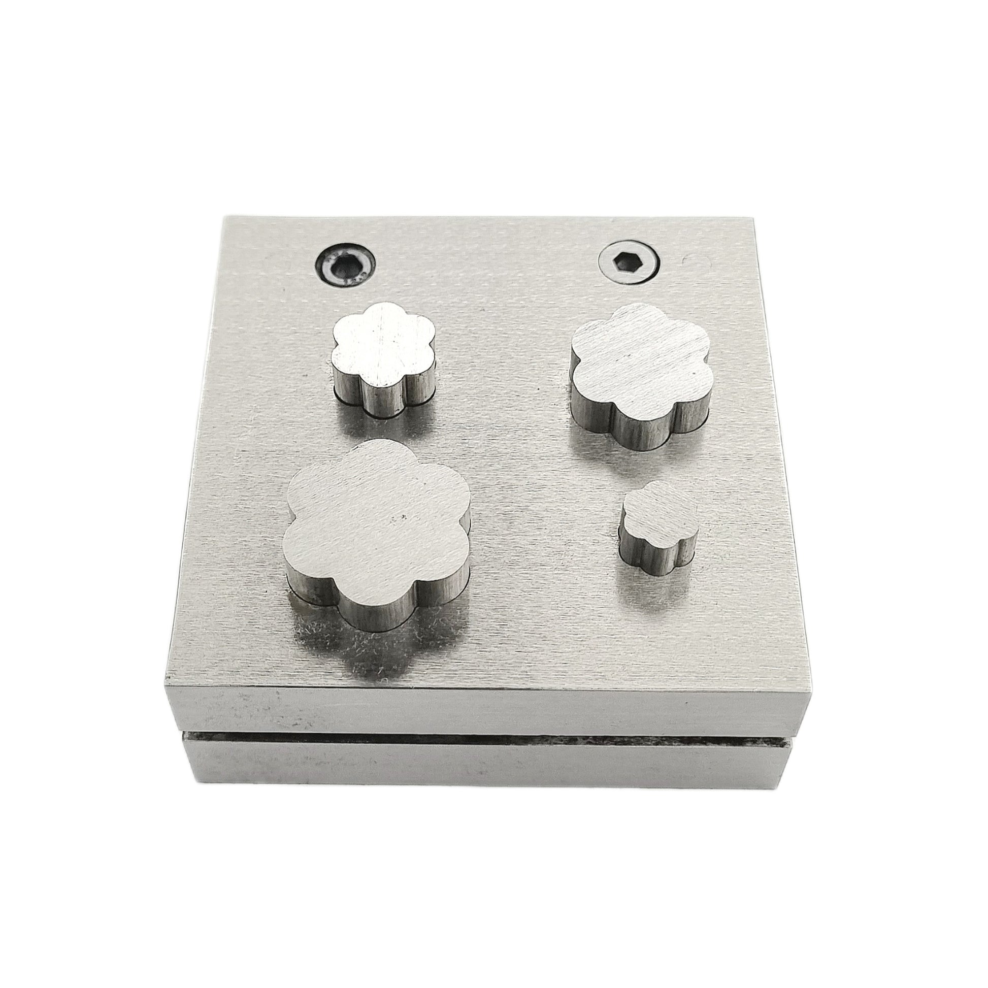 Flower Shape Disc Cutter Set of 4 Punches Size 10mm to 25mm - Jewelry Making Die