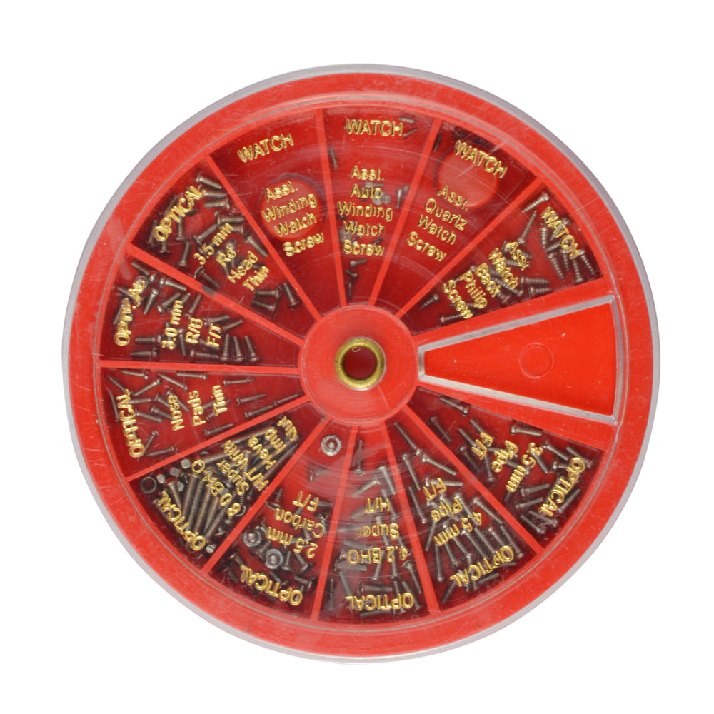 Jewelers Watch & Optical Screw Assortment - 250 Pcs Eyeglass Screws Repair Parts