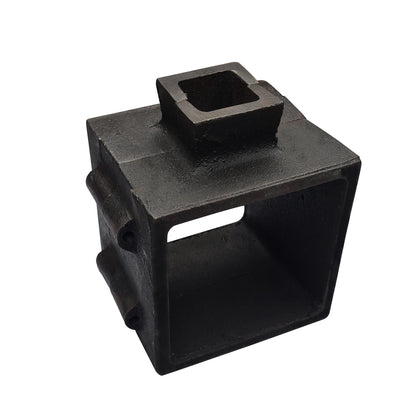 XL Deep Cast Iron 2-Piece Flask Mold Frame for Sand Casting Jewelry Making 4"x4"