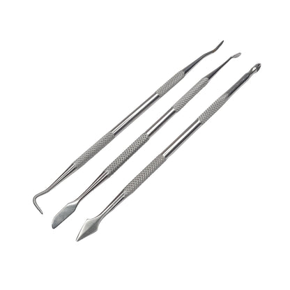 3 Piece Double-Ended Wax Carver and Spatula Set Jewelry Making Carving Tool