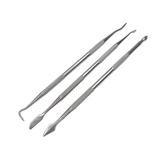 3 Piece Double-Ended Wax Carver and Spatula Set Jewelry Making Carving Tool