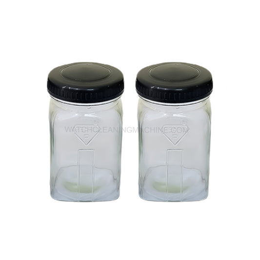 Glass Jar for Watch Cleaning Machine Pack of 2 Piece