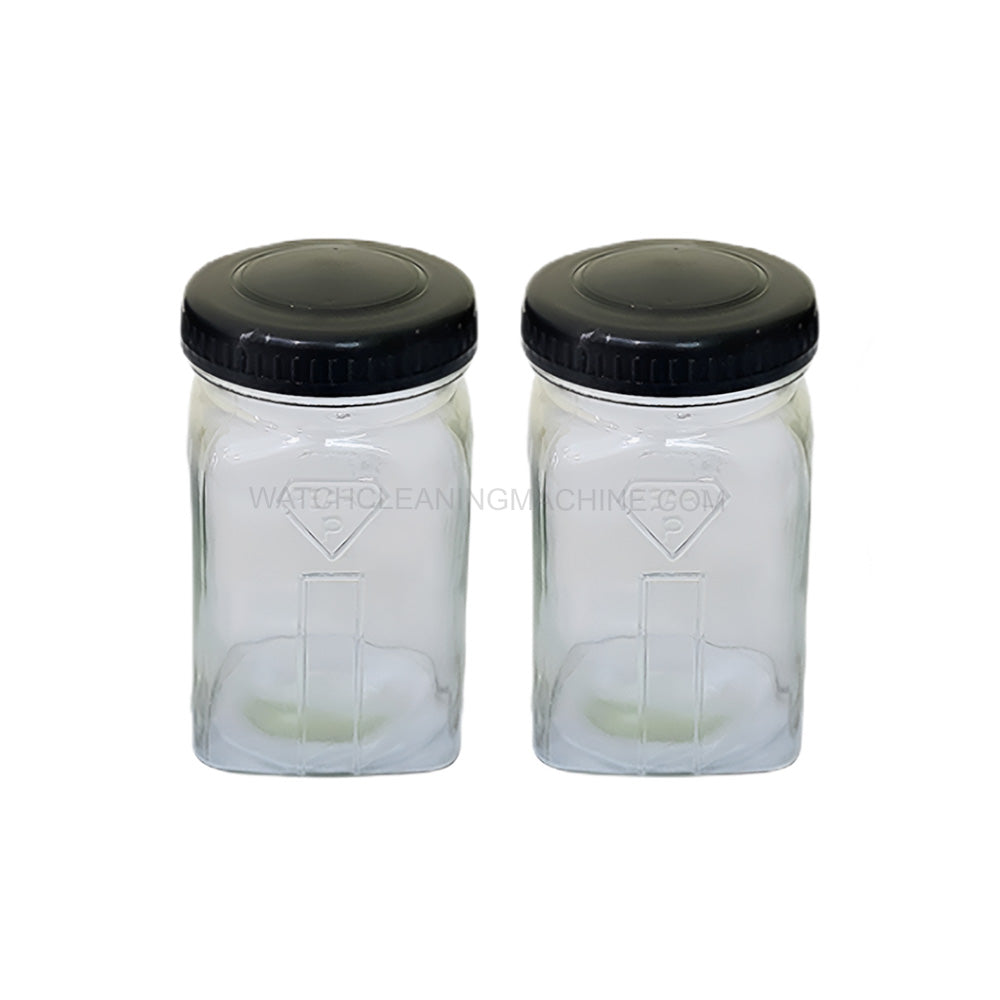 Glass Jar for Watch Cleaning Machine Pack of 2 Piece