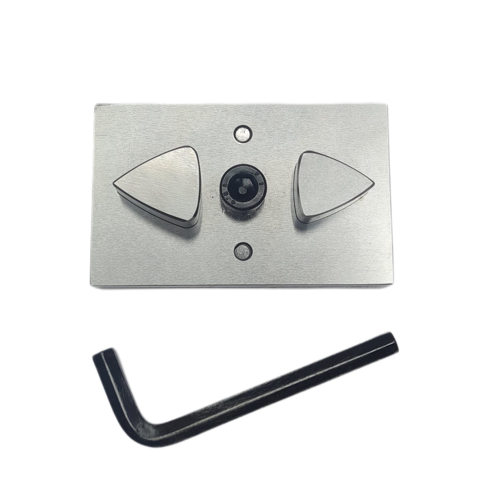 Disc Cutter Guitar Pick Shape with 2 Punches Size 1"-1 1/8"