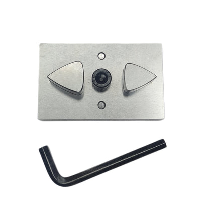 Disc Cutter Guitar Pick Shape with 2 Punches Size 1"-1 1/8"