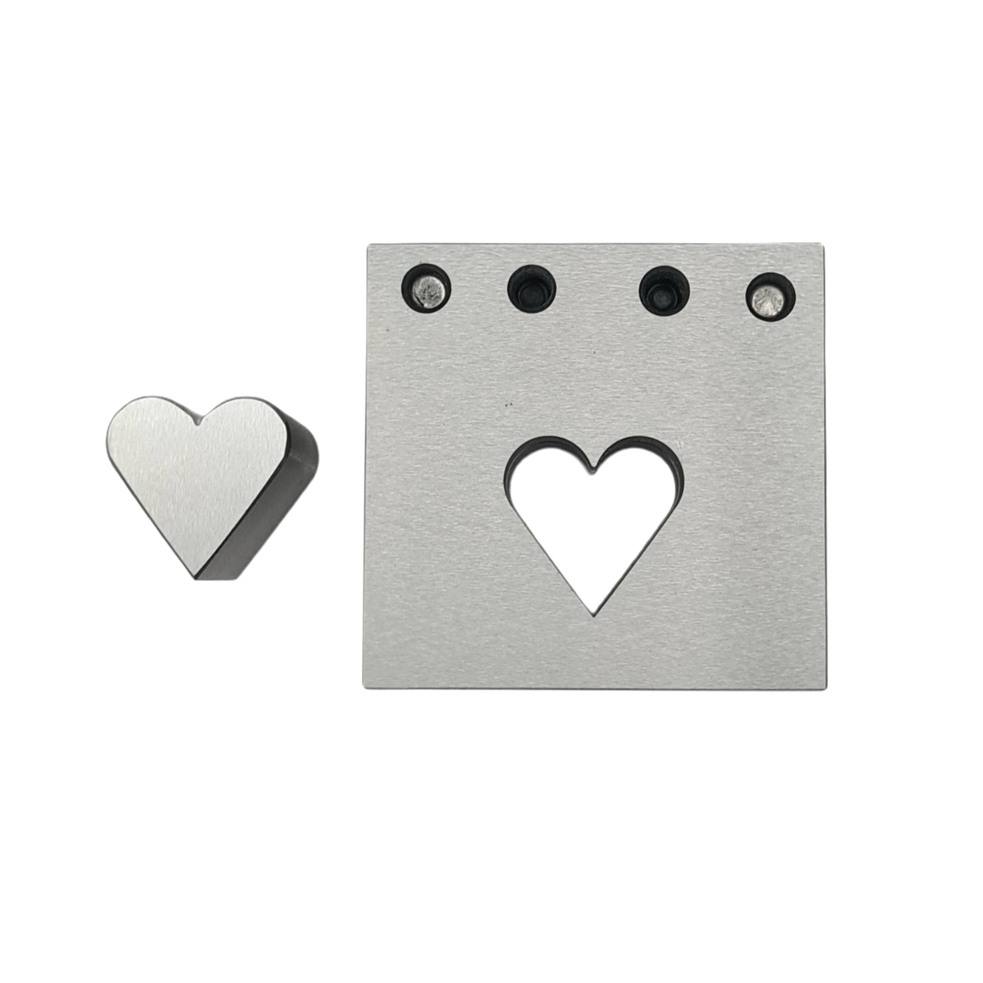 Heart Shape Disc Cutter Single Punch Size 25mm - Jewelry Making Die