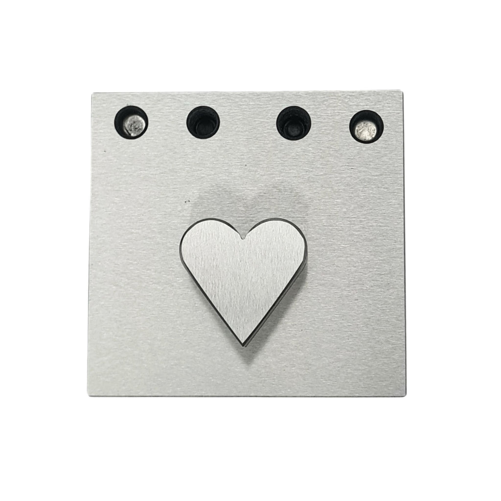 Heart Shape Disc Cutter Single Punch Size 25mm - Jewelry Making Die