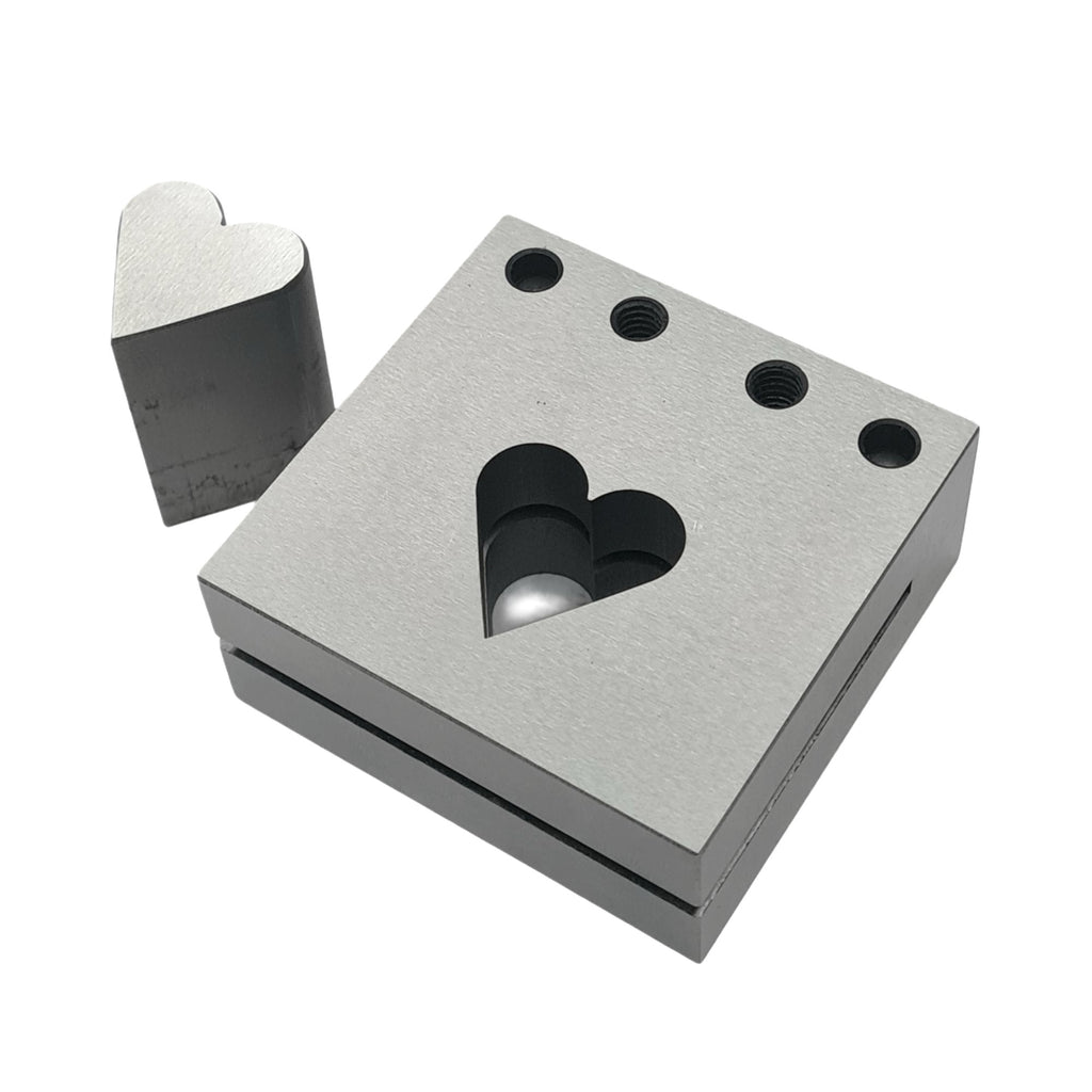 Heart Shape Disc Cutter Single Punch Size 25mm - Jewelry Making Die