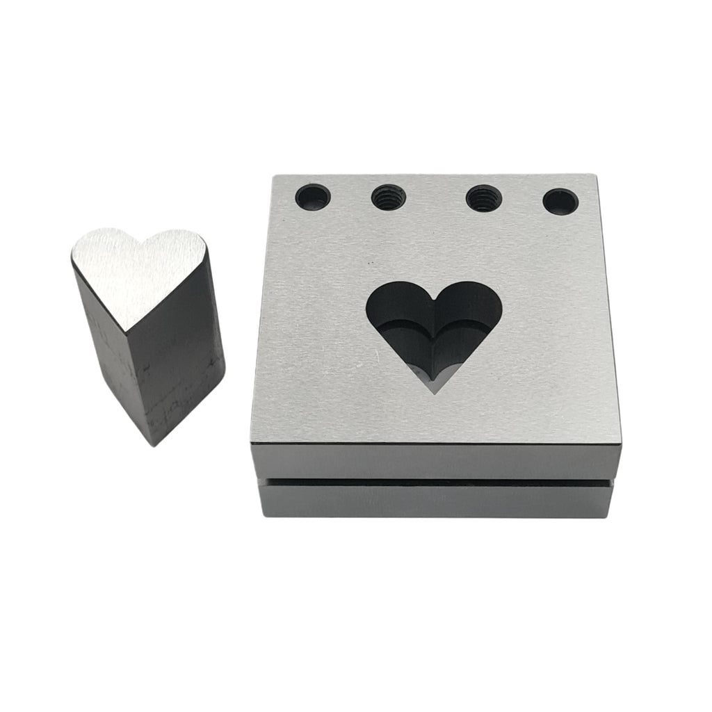 Heart Shape Disc Cutter Single Punch Size 25mm - Jewelry Making Die