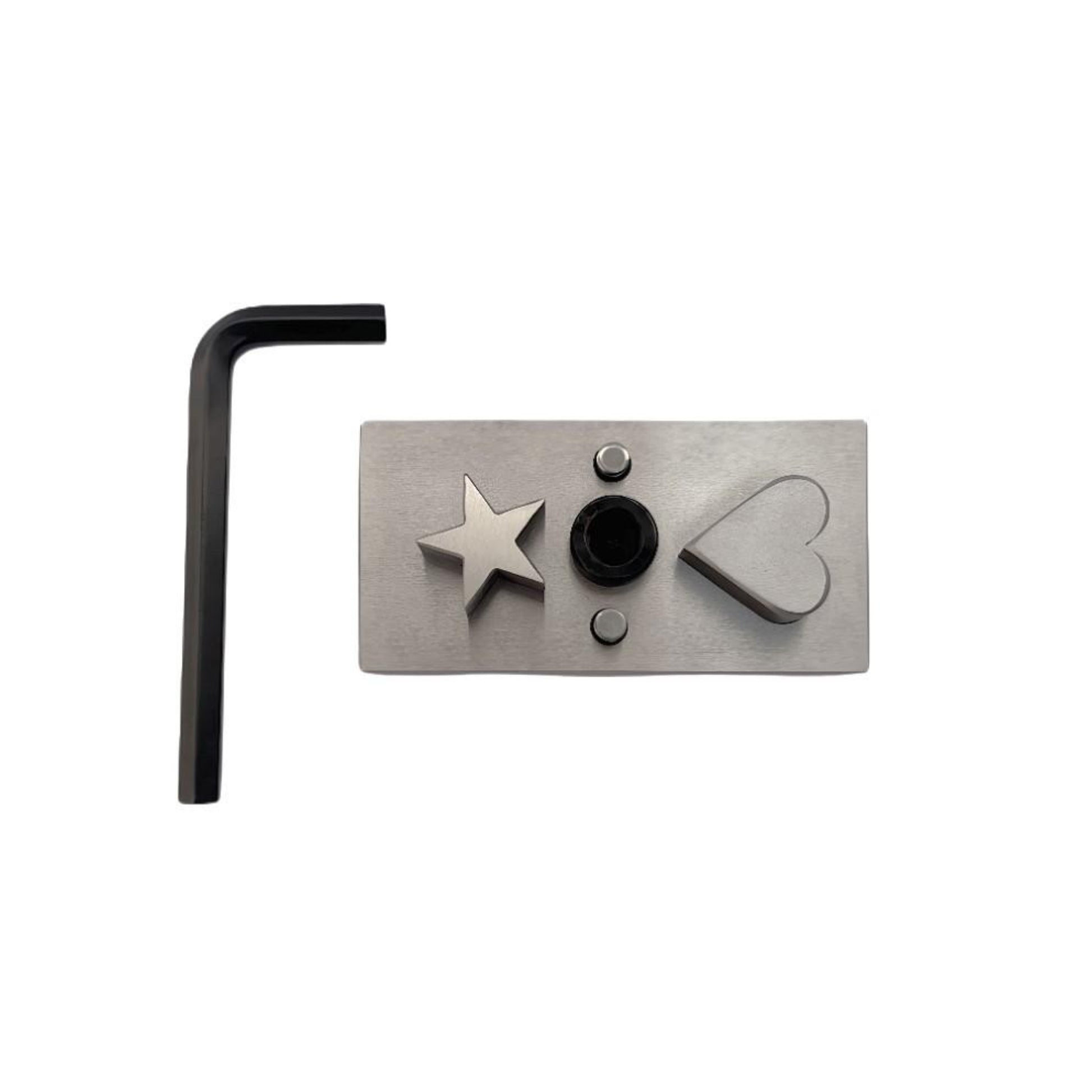 Heart & Star Shape Disc Cutter - Set of 2 Punches Different Shapes - Size: 25mm