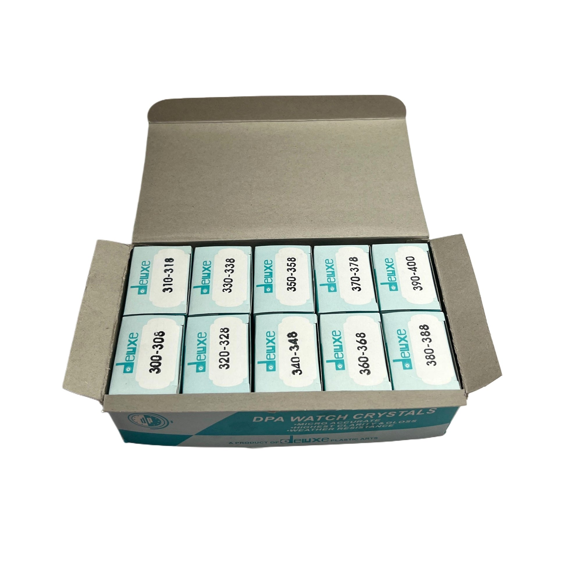 Assortment High Dome Plastic Deluxe Watch Crystals 100 Pieces Size 300mm-400mm