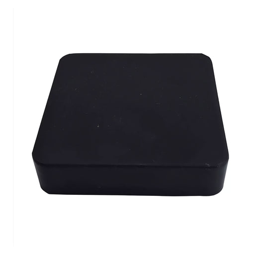JEWELERS BENCH BLOCK RUBBER 4" x 4" SQUARE 1" THICK BASE FOR STEEL BLOCK DAPPING
