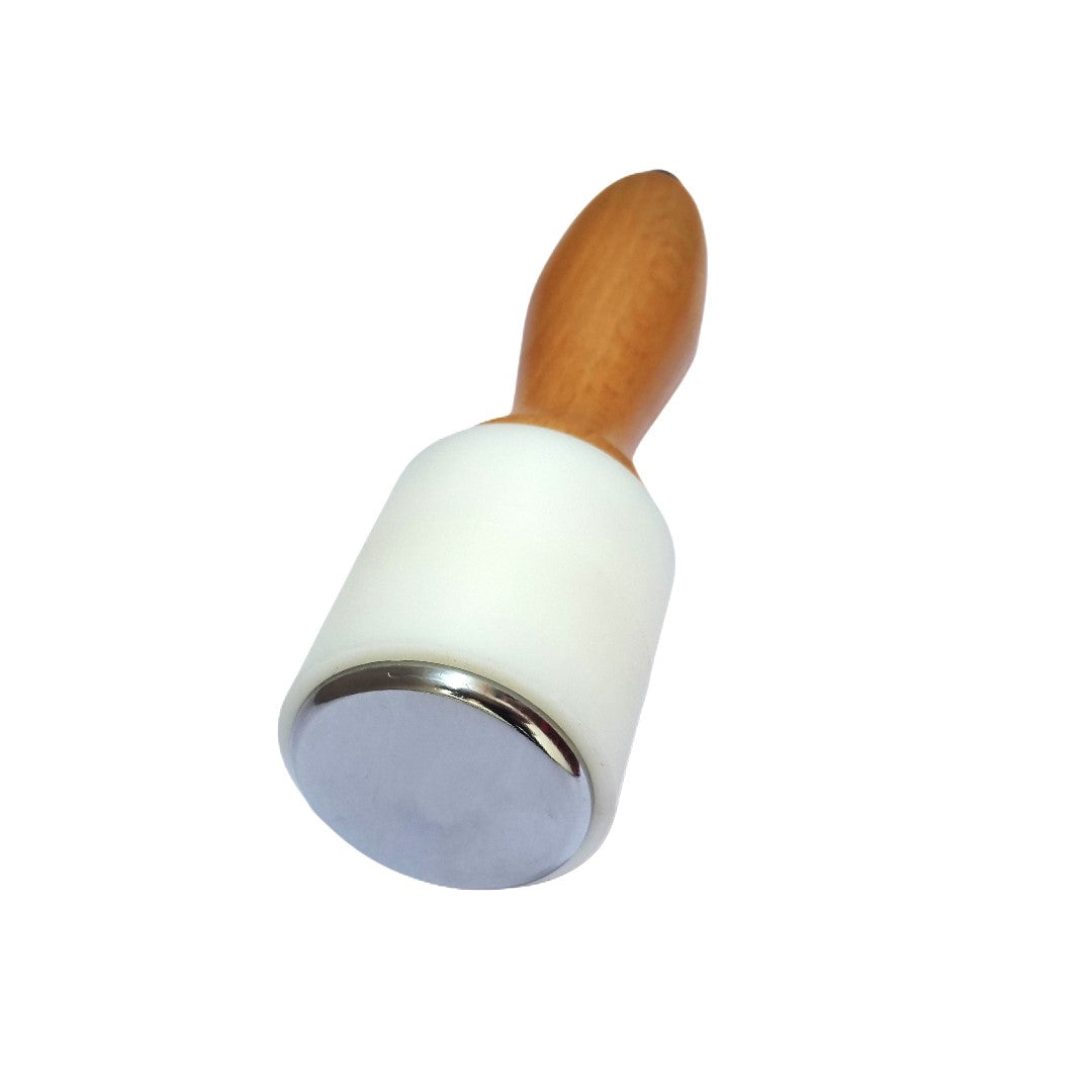 Leather Craft Carving Nylon Hammer with Wooden Handle Tool Dia 65mmx75mm