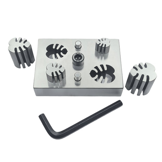 Monstera Leaf Shape Disc Cutter - Set of 4 Punches 16mm to 28mm - Jewelry Tools