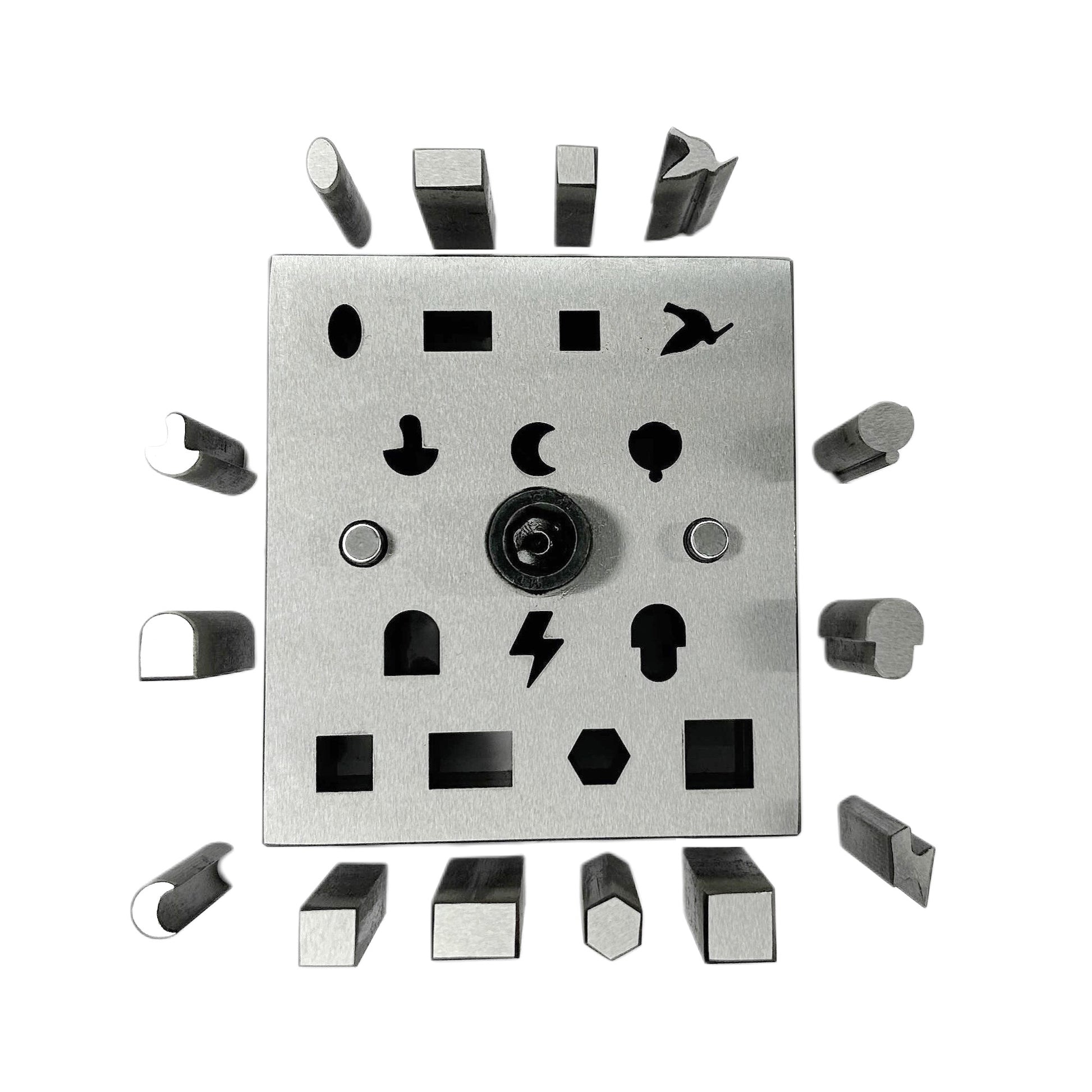 Multi Shape Disc Cutter Set of 14 Punches - 6mm to 8mm - Jewelry Dies