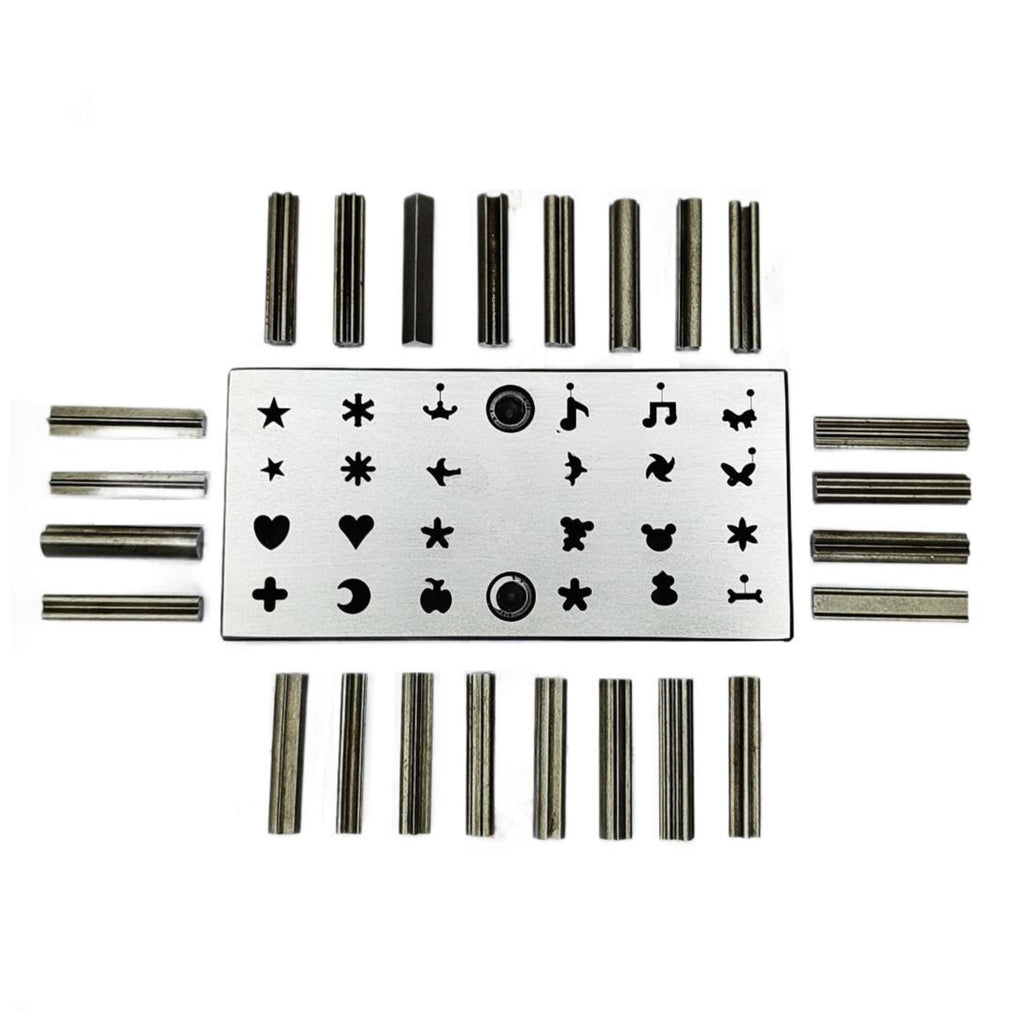 Multi Shape Disc Cutter Set of 24 Punches - 6mm to 8mm - Jewelry Dies