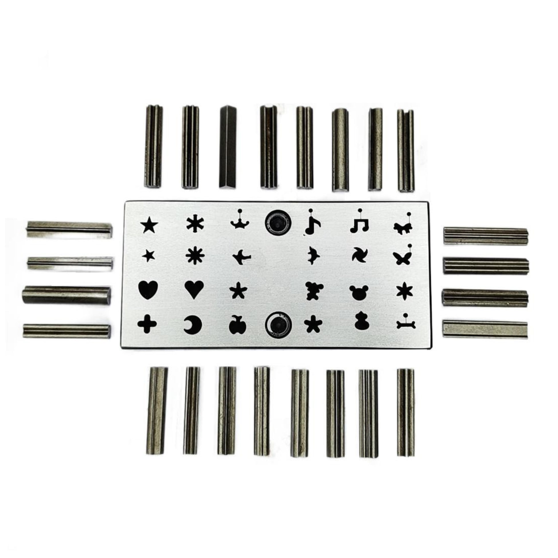 Multi Shape Disc Cutter Set of 24 Punches - 6mm to 8mm - Jewelry Dies