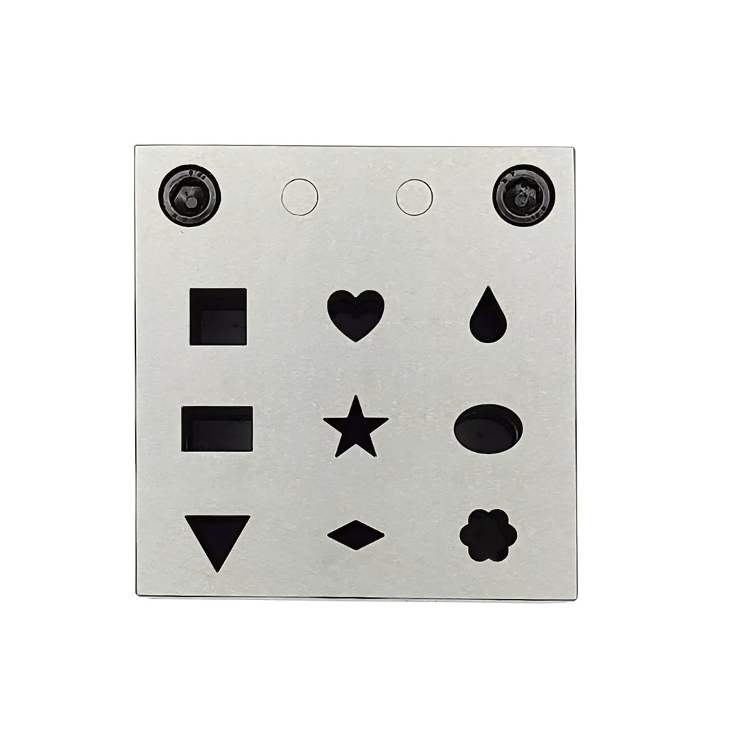 Multi Shape Disc Cutter with Set of 9 Punches- Flower, Heart, Teardrop